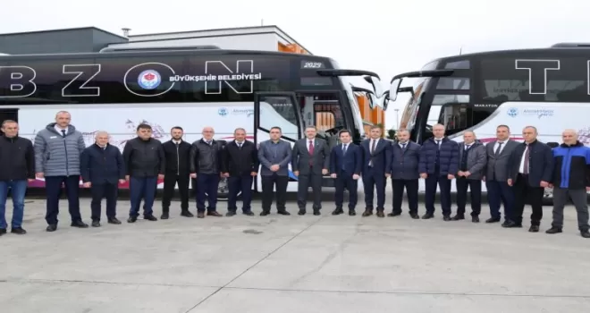 Trabzon’un araç filosuna 12 yeni otobüs dahil edildi
