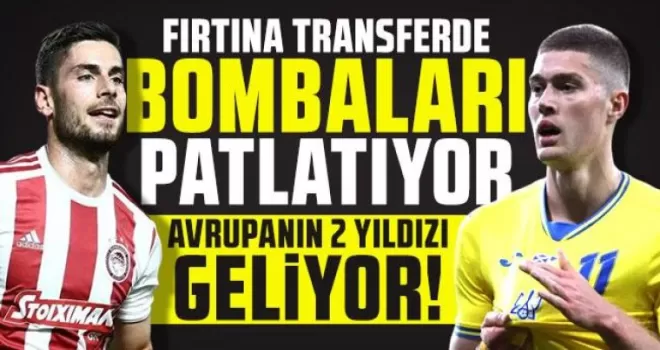 Trabzonspor bombaları patlatıyor! 