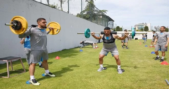 Trabzonspor, çalışmalarını sürdürdü
