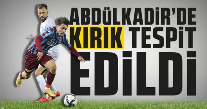 Trabzonspor’da Abdülkadir Ömür Şoku!