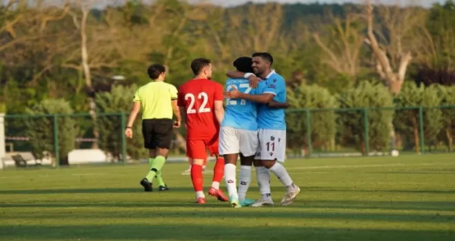 Trabzonspor’dan bol gollü prova!