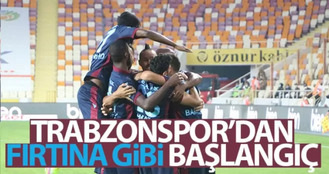 Trabzonspor'dan fırtına gibi başlangıç!