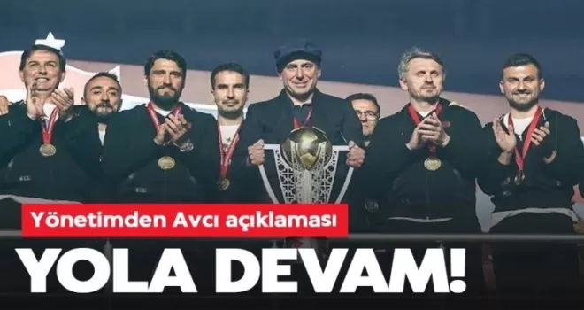 Trabzonspor yönetiminden Avcı açıklaması