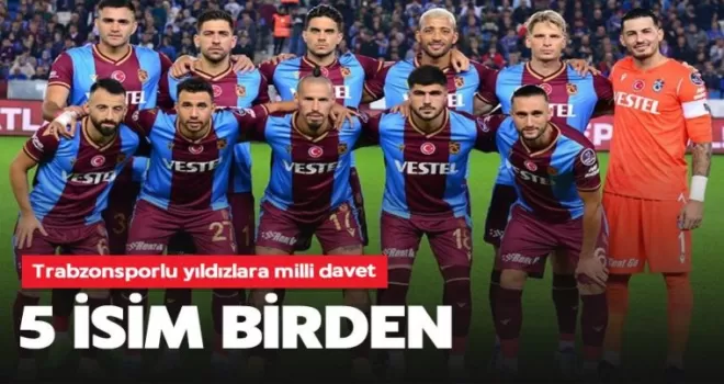 Trabzonsporlu yıldızlara flaş milli davet!