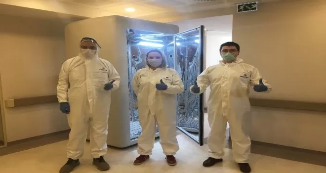 Türk bilim insanları geliştirdi; Koronavirüsü 30 saniyede öldüren kabin
