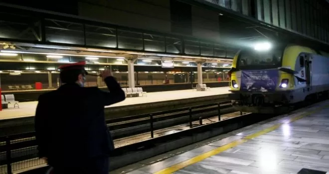 Türkiye’den Çin’e giden ilk ihracat treni Ankara Garı’nda
