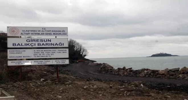 Türkiye’nin en büyük balıkçı barınağının yapımına Giresun’da başlandı
