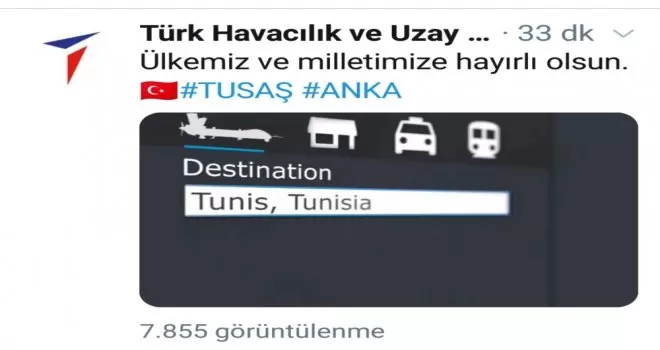 TUSAŞ, Tunus’a ilk ihracatını böyle duyurdu