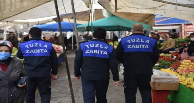 Tuzla’da korona virüs denetimleri devam ediyor
