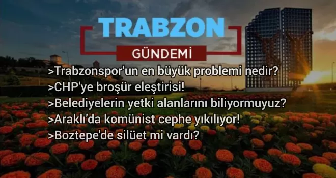 Trabzon Gündemi - 25.12.2020