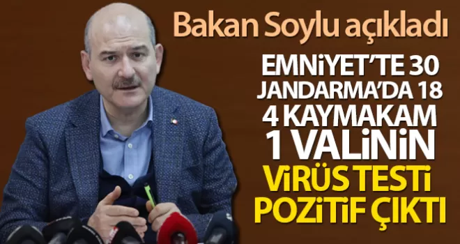  Bakan Soylu emniyet ve kamudaki korona virüs vakalarını açıklaması