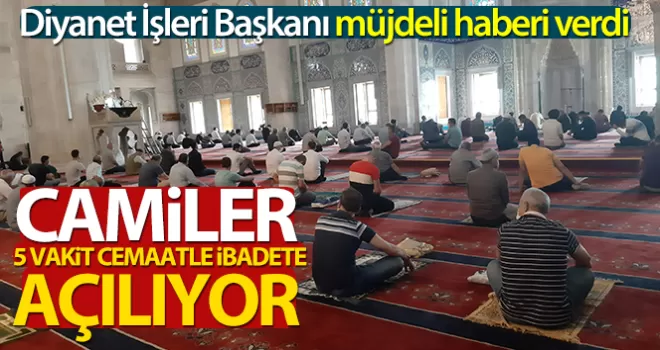 Diyanetten müjde! Camiler 5 vakit namaza açılıyor...