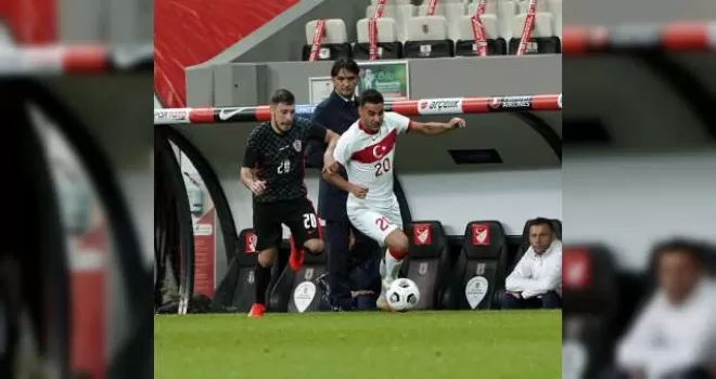 Hazırlık maçı: Türkiye: 2 - Hırvatistan: 1 (İlk yarı)