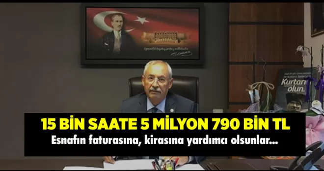 Şahinbey Belediyesi 15 bin saate 5 milyon 790 bin lira ödedi