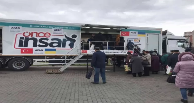 Ukrayna halkı için bugüne kadar 67 tır sevk edildi
