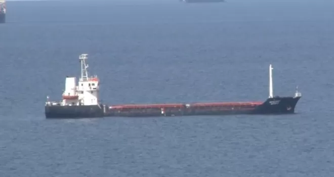 Ukrayna tahılını taşıyan gemi İstanbul Boğazı açıklarında
