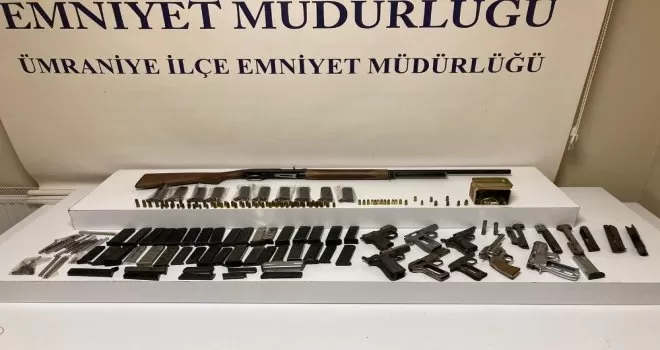 Ümraniye’de yasa dışı silah imalathanesine baskın: 1 gözaltı
