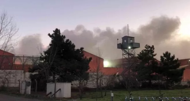 Ümraniye T Tipi Cezaevi’nde korkutan yangın
