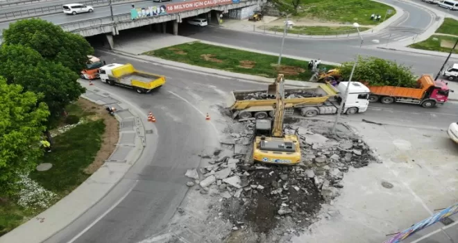 Unkapanı Kavşağı’nın yenileme çalışmalarına başlandı
