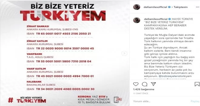 Ünlü isimlerden “Biz Bize Yeteriz Türkiyem” kampanyasına destek
