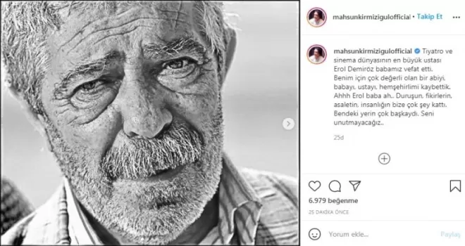Usta oyuncu Erol Demiröz hayatını kaybetti
