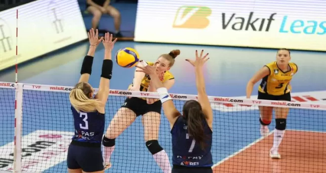 VakıfBank, Aydın BŞB’ye set vermedi
