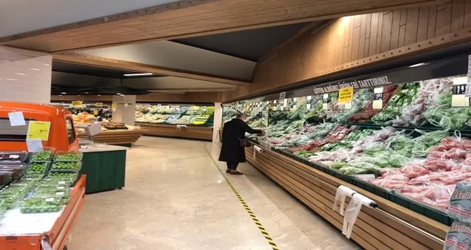 Vatandaşların sokağa çıkma kısıtlamasında marketlere talebi düştü
