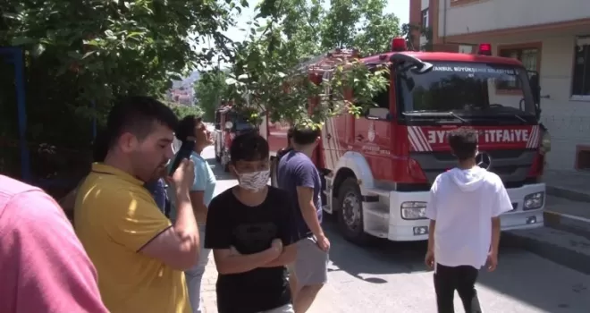 Yangında komşuları yaralandı, onlar canlı yayın yaptı
