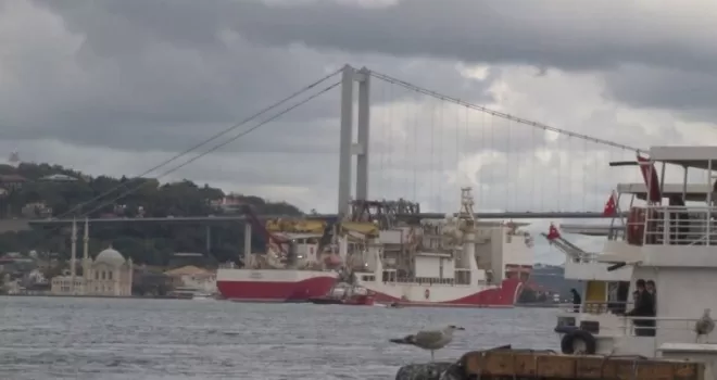 Yavuz Sondaj Gemisi  Karadeniz’e hareket etti