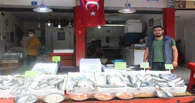Yaz mevsiminde kültür balıkları tezgahlarda yer alıyor
