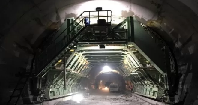 Yeni Zigana Tüneli inşaatında kazı oranı yüzde 80’e ulaştı

