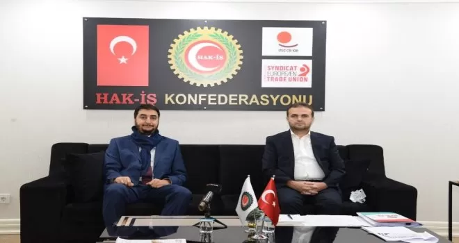 Yeniden Refah Partisi heyetinden HAK-İŞ’e ziyaret
