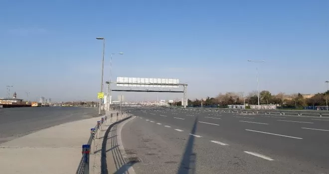 Yenikapı Sahili boş kaldı
