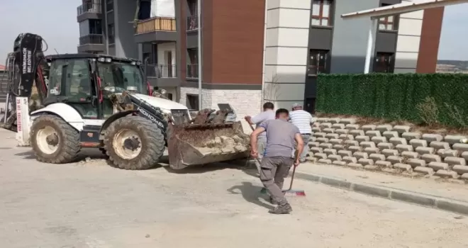 Yenimuhacir’de altyapı sonrası yol tamiratı