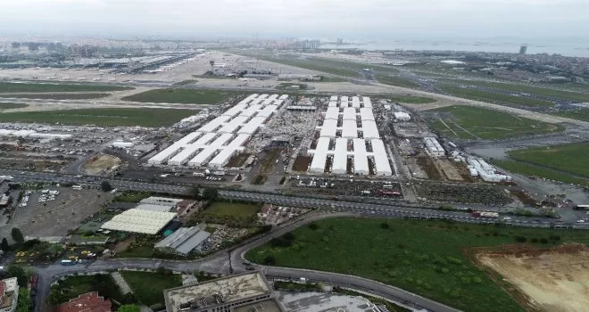 Yeşilköy Hastanesi inşaatı 28. gününde
