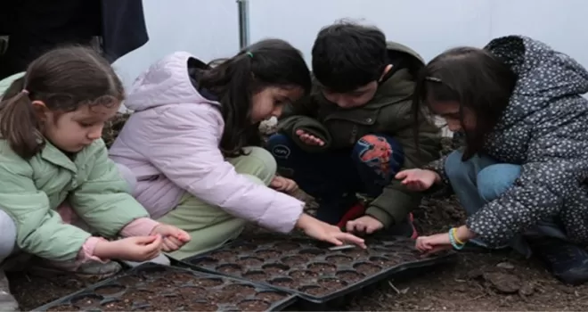 Yozgat’ta ’Ata Tohumları’ miniklerin ellerinde filizlenecek