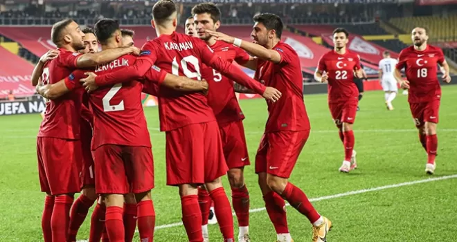 UEFA Uluslar Ligi: Türkiye: 2 - Rusya: 1 (İlk yarı)