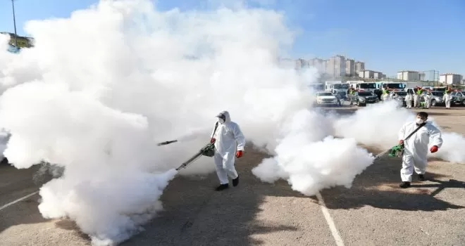 Zirvekent Mahallesi dezenfekte edildi
