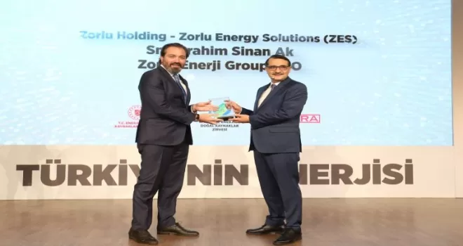 Zorlu Enerji’nin ZES markası “Enerjimiz Geleceğimiz” ödülünü aldı
