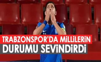 Trabzonspor'a milli futbolcularından gelen haber sevindirdi.