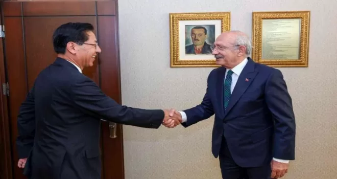 CHP lideri Kılıçdaroğlu, Çin’in Ankara Büyükelçisi Shaobin ile görüştü
