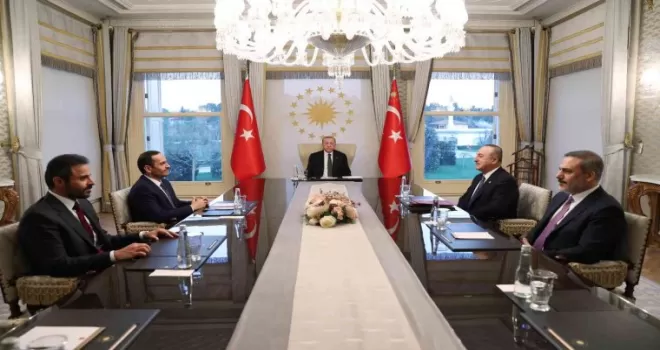 Cumhurbaşkanı Erdoğan, Muhammed Bin Abdurrahman Al Sani’yi kabul etti
