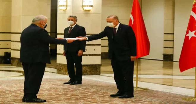 Cumhurbaşkanı Erdoğan, Yunanistan Büyükelçisi Lazaris’i kabul etti
