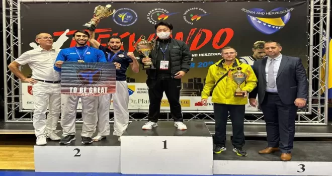 Emircan Turan, Bosna’da tekvandoda altın madalya kazandı
