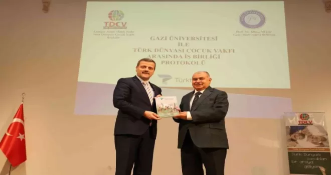 Gazi Üniversitesi ile Türk Dünyası Çocuk Vakfı ve Bilge Türk Eğitim Kültür Vakfı arasında iş birliği protokolü imzalandı

