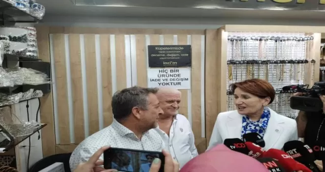 İYİ Parti Genel Başkanı Akşener, Ankara’da esnafı ziyaret etti
